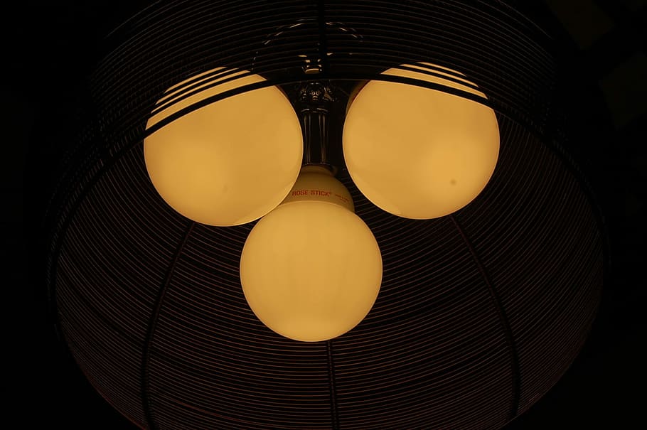 Light Bulbs, Electric Light, lighting, lamp, electricity, yellow HD wallpaper