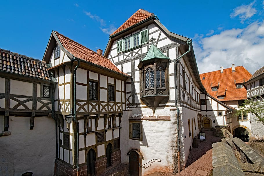 wartburg castle, eisenach, thuringia germany, martin, luther, HD wallpaper