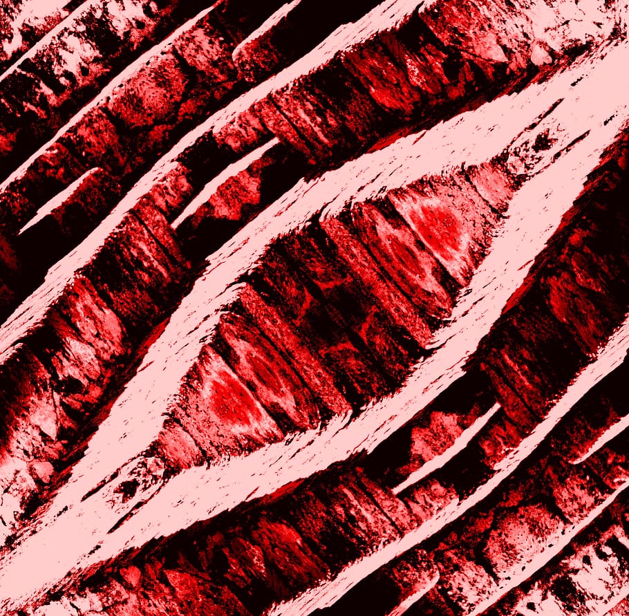artistic, fotofilter, pattern, red, texture, design, wall, color HD wallpaper