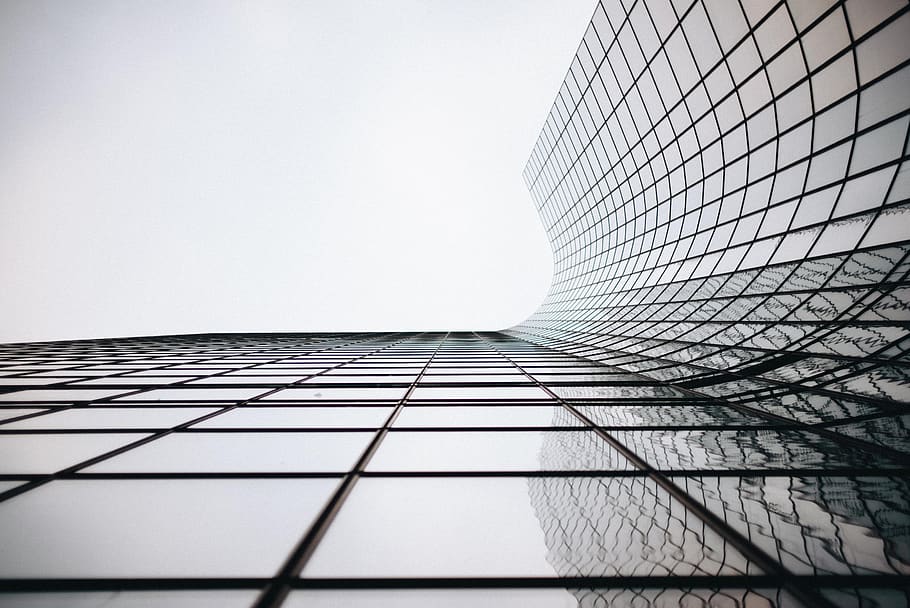 building, structure, sky, reflection, infrastructure, window HD wallpaper