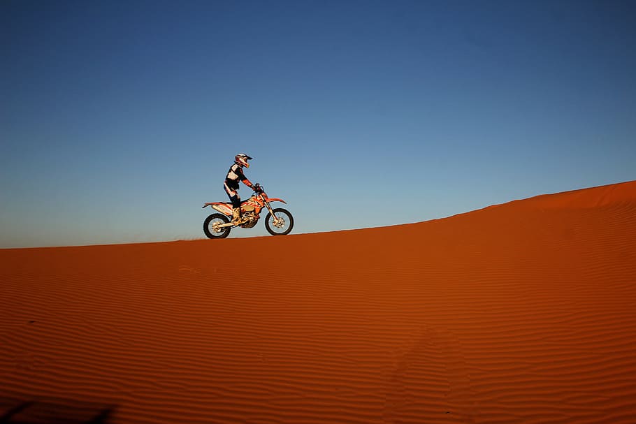 Moto, Enduro, Morocco, Desert, speed, sand dune, motorcycle, HD wallpaper