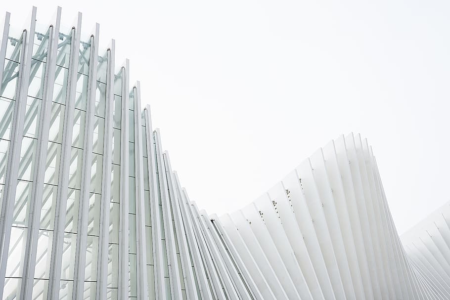 photo of white painted building at daytime, white architecture structure HD wallpaper