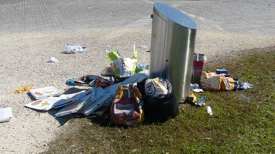 garbage, garbage can, pollution, waste, dustbin, waste bins HD wallpaper