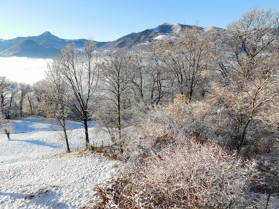 snow, landscape, mountain, lombardy, sky, italy, cold temperature HD wallpaper