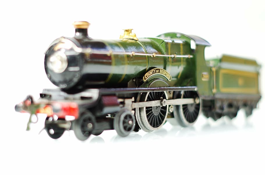 toy, train, play, mode of transportation, white background HD wallpaper