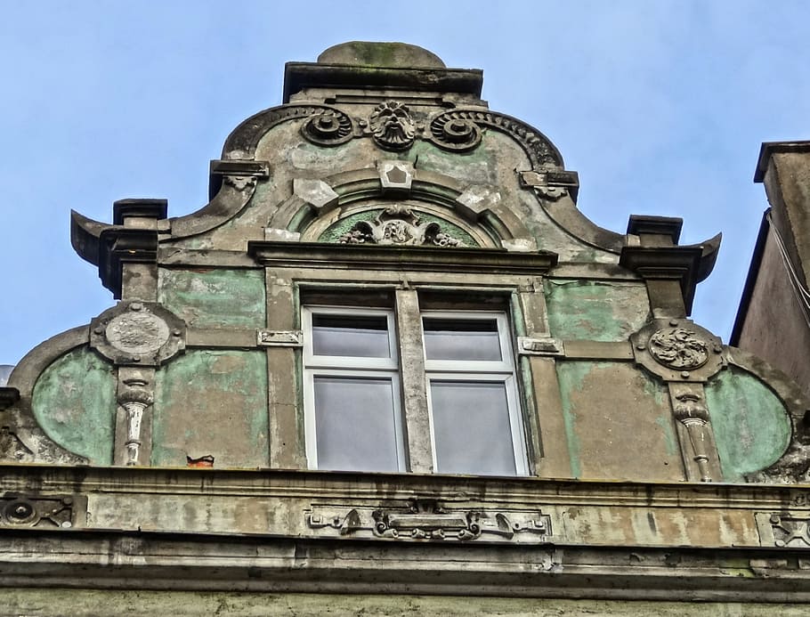 gable, pediment, architecture, facade, exterior, building, roof HD wallpaper