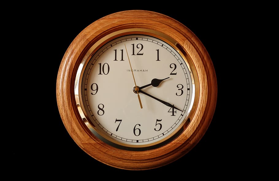 wall clock, time of, pointer, hours, minutes, seconds, time indicating HD wallpaper