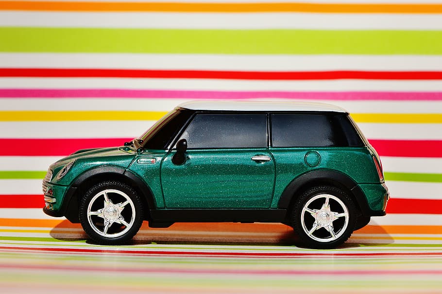 mini cooper, auto, model, vehicle, green, car, land Vehicle HD wallpaper