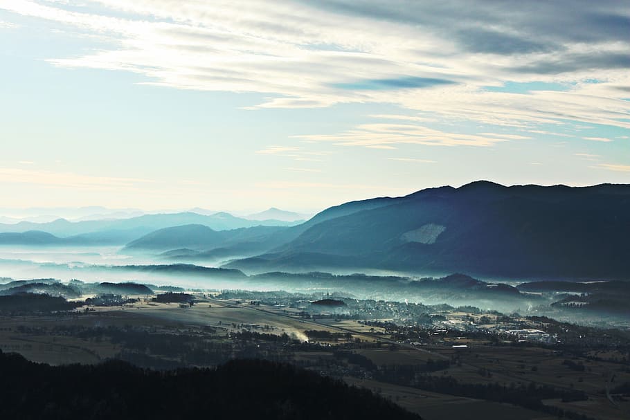 body of mountain at daytime, nature, scenics, landscape, cloud - Sky HD wallpaper