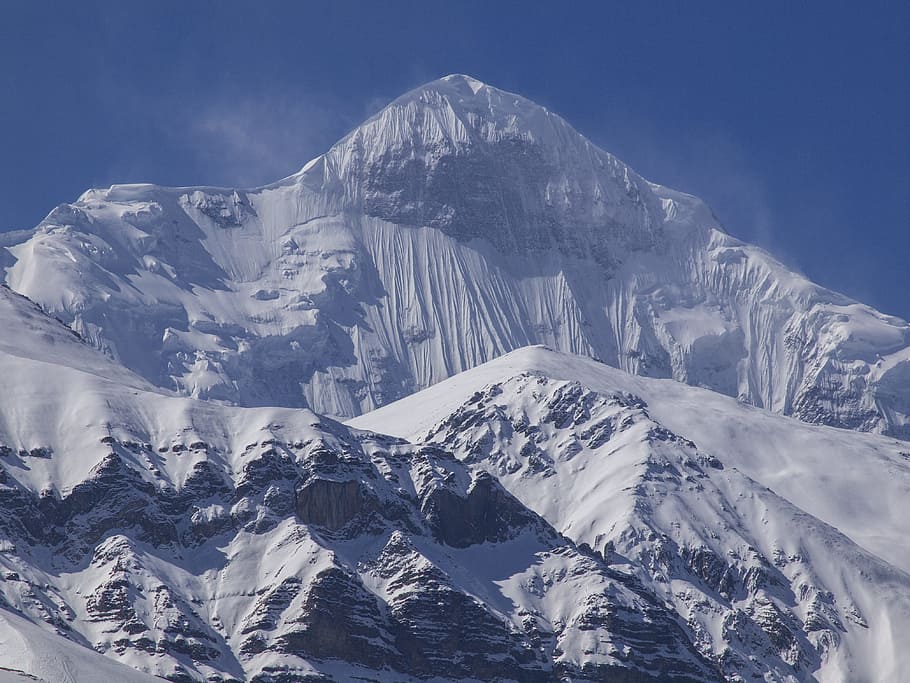 snow, mountain, winter, ice, cold, cold temperature, snowcapped mountain HD wallpaper