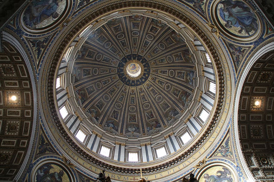 architecture, art, building, cathedral, ceiling, church, city HD wallpaper