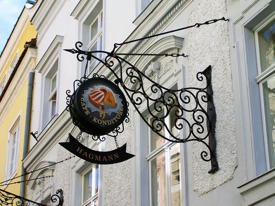 Signboard, Krems, Historical Center, the historical center, HD wallpaper