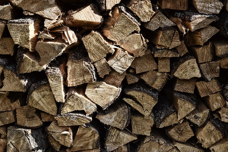 wood, firewood, heat, holzstapel, growing stock, log, timber, HD wallpaper