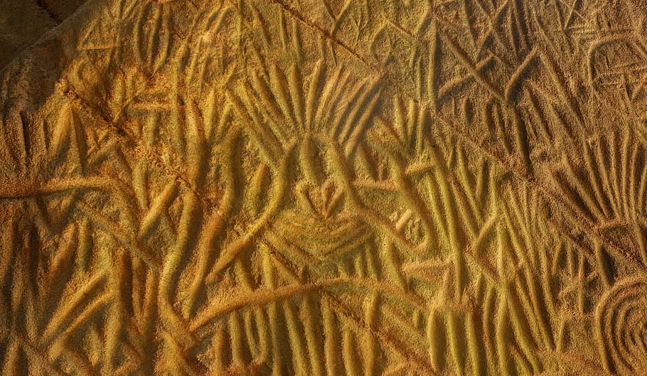 Petroglyph, Ancient, Edakkal Caves, 6000 bc, wayanad, kerala, HD wallpaper