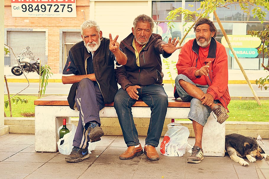 people, portrait, senior adult, males, men, senior men, sitting HD wallpaper