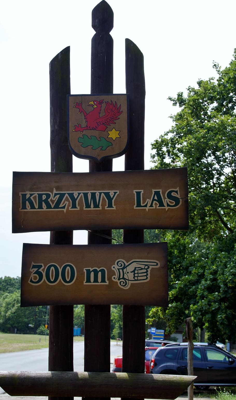 brand, pointer, direction, crooked forest, krzywy las, poland HD wallpaper