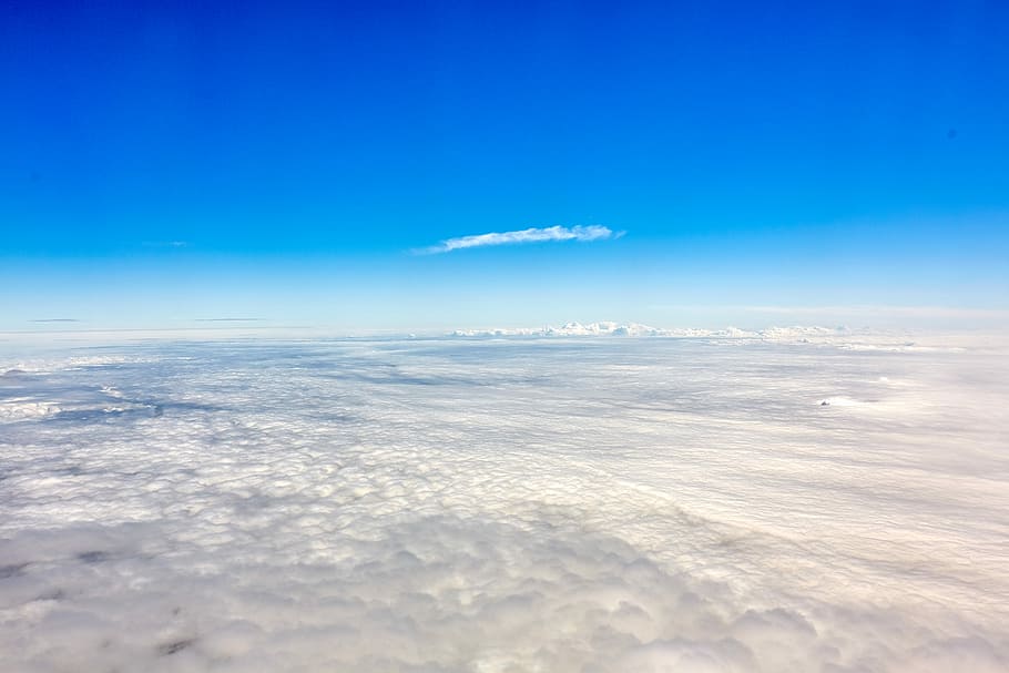 clouds under blue sky, photo of clouds, cloudscape, above the clouds HD wallpaper