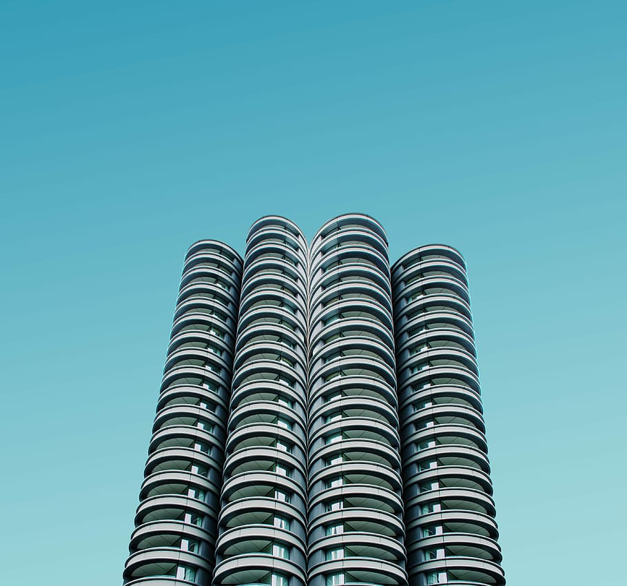 low-angle photo of high-rise building, photo ]high-rise building HD wallpaper