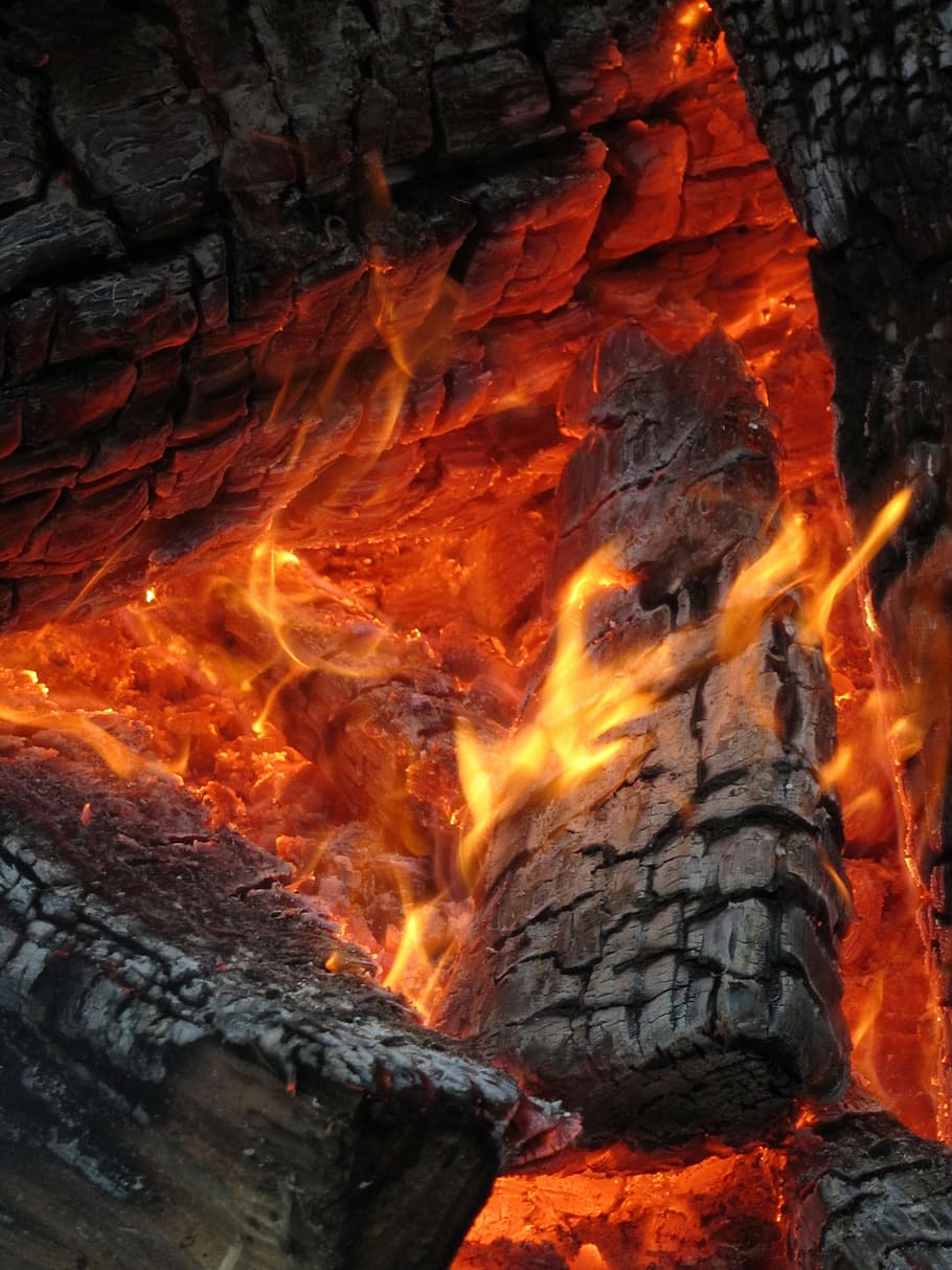 Fire, Neuss, Christmas, heat - temperature, burning, flame HD wallpaper