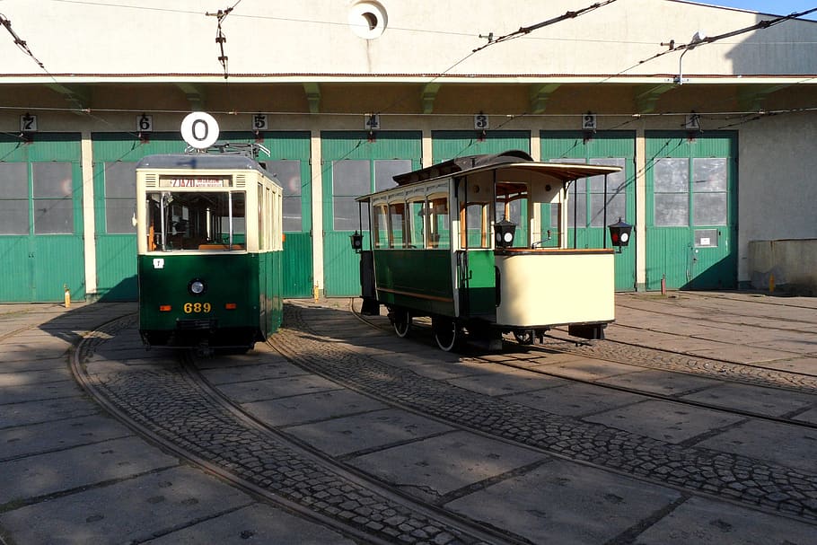 tram, monument technology, poznan, rail transportation, mode of transportation HD wallpaper