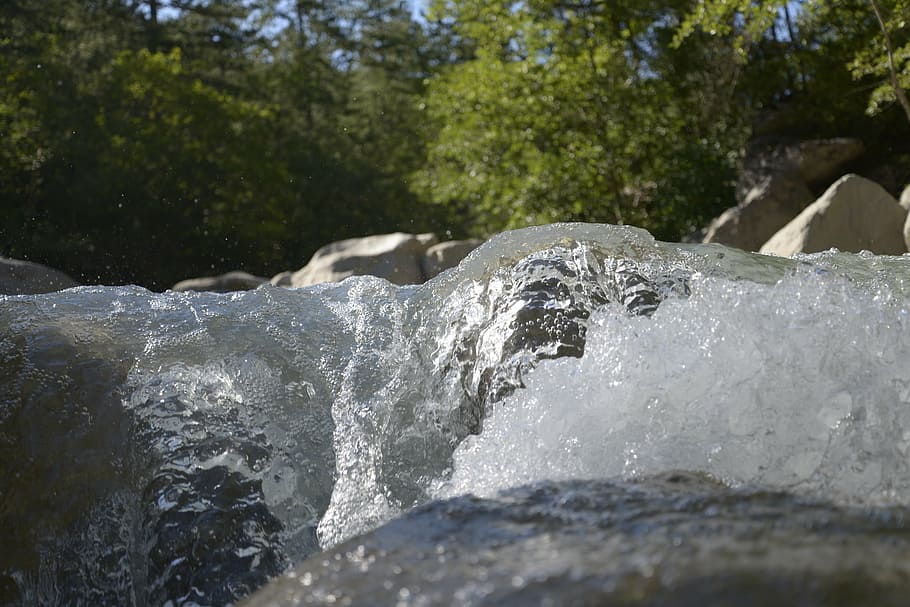 water, frisch, clean, wave, nature, motion, no people, day HD wallpaper