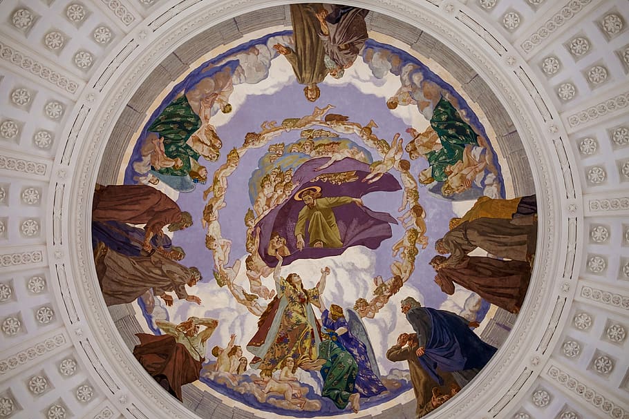 HD wallpaper: religious decor, fresco, cover painting, dom, saint blaise,  art | Wallpaper Flare