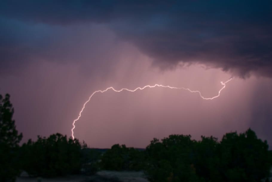 Lightning, Thunderbolt, Thunderstorm, flash, nature, night HD wallpaper