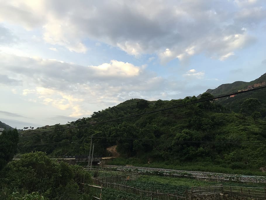 jiangnan, mountain, clouds, sky, cloud - sky, plant, tree, beauty in nature HD wallpaper