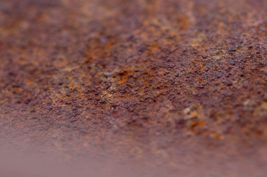 Brown, Stainless, Structure, red, eaten on, rauh, close-up HD wallpaper