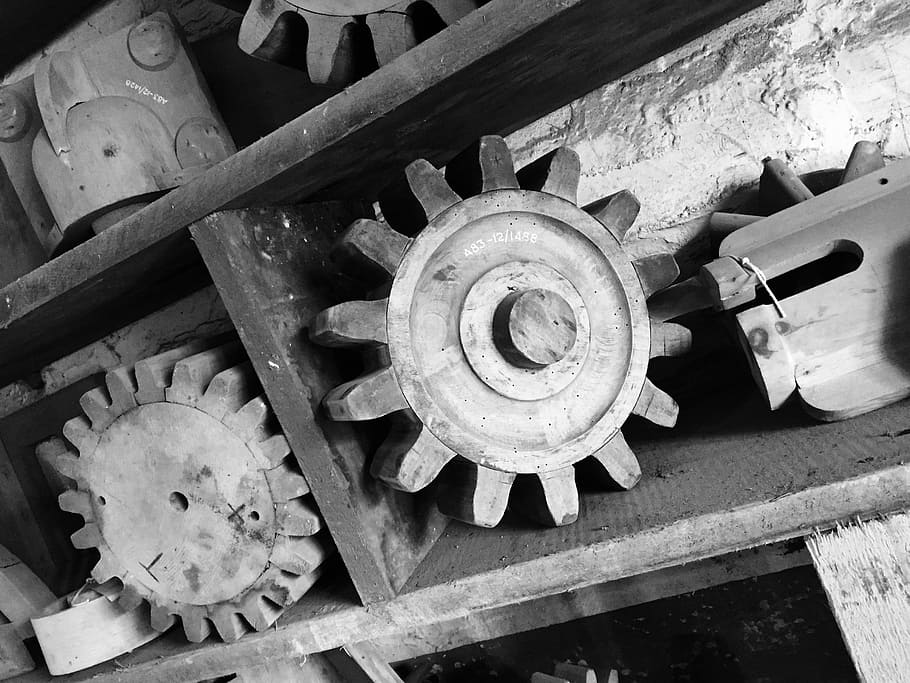 cogs, mechanical, gearwheel, no people, machinery, equipment HD wallpaper