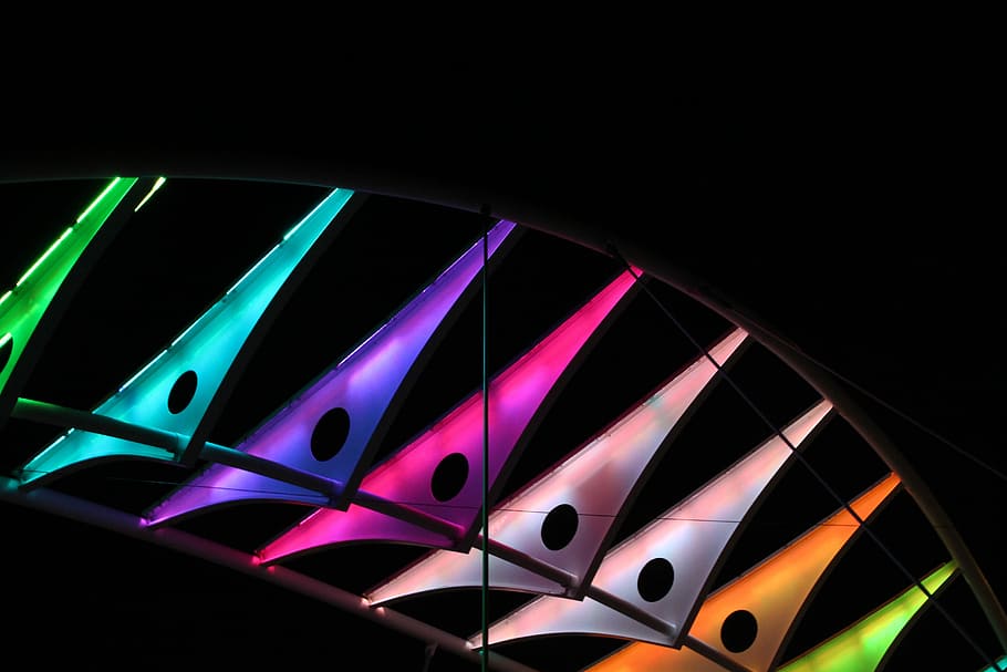 Color, Lighting, Light, Night, Night View, Dark, molding, abstract HD wallpaper
