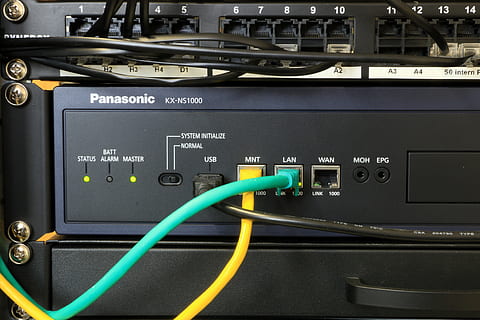 black Panasonic KX-N5100D ethernet modem, network, communication HD wallpaper