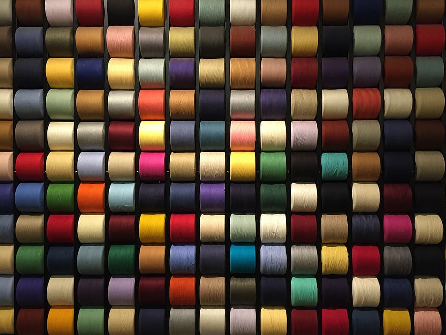 thread, pattern, color, design, texture, colorful, multi colored HD wallpaper