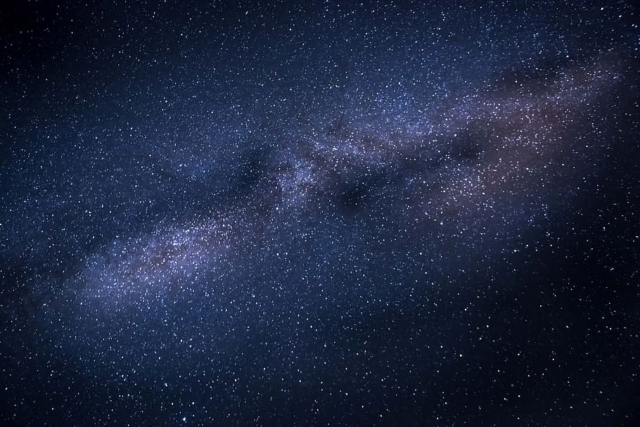 Milky Way galaxy stars in night sky, nature, science, astronomy