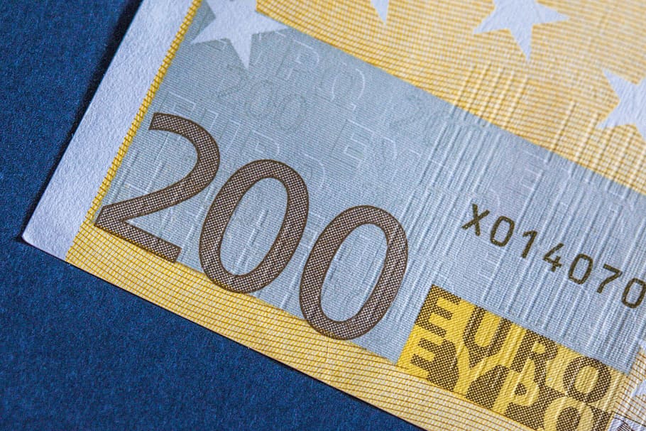 euro, money, currency, dollar bill, banknote, finance, 200 euro, HD wallpaper