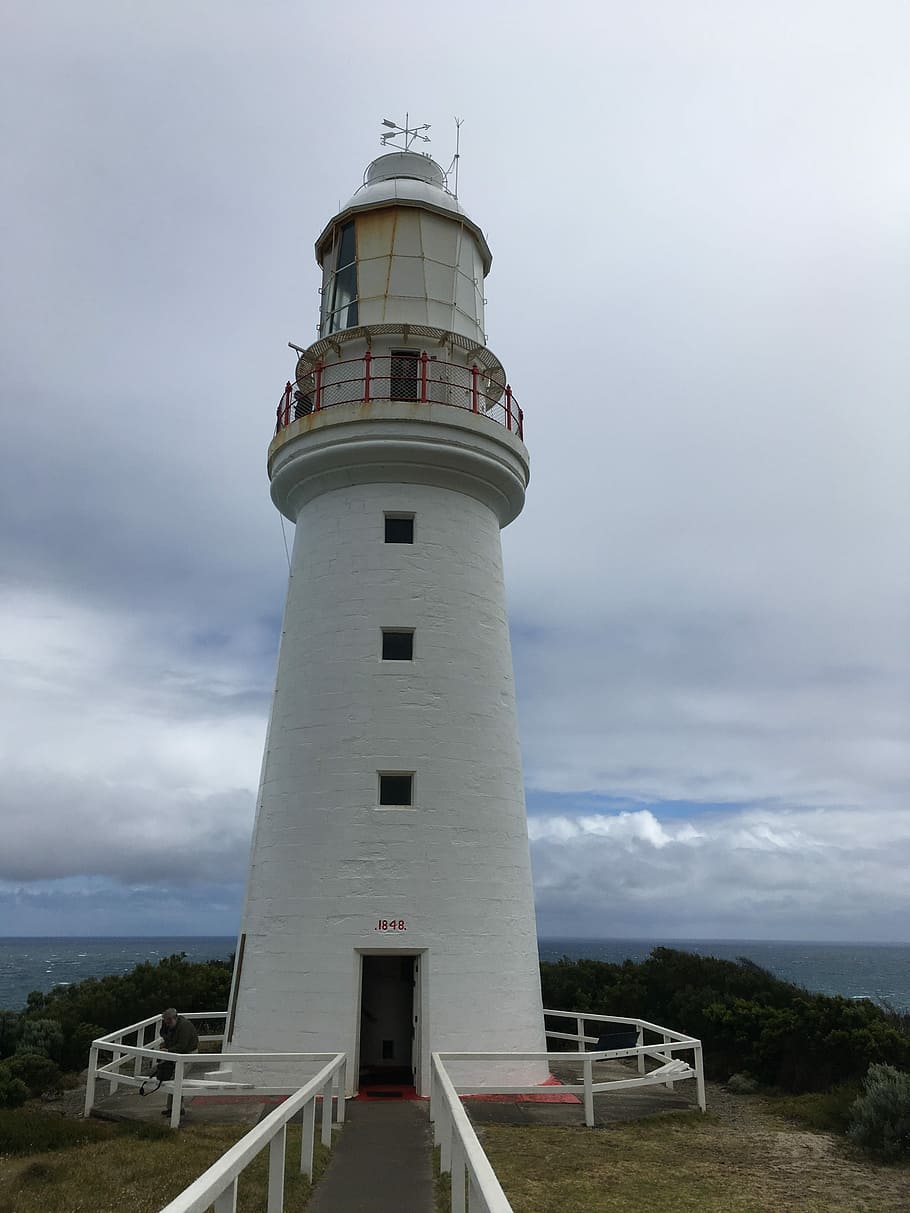lighthouse, direction, tower, architecture, sky, australia HD wallpaper