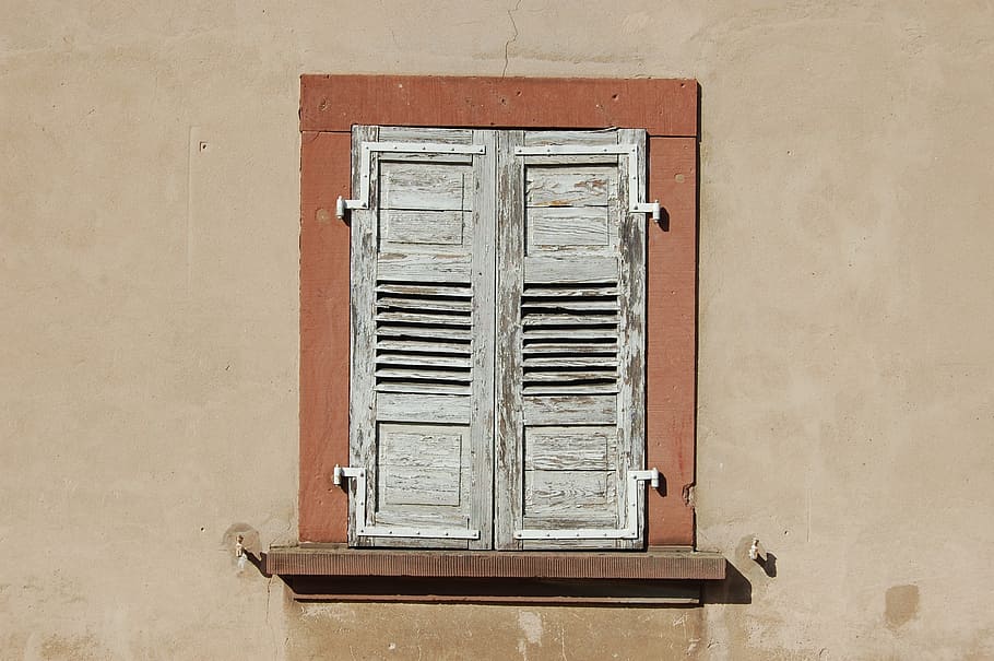 window, architecture, facade, building, wall, home, shutter HD wallpaper