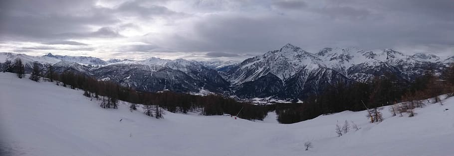 Landscape, Mountain, Winter, reflection, nature, tranquility HD wallpaper