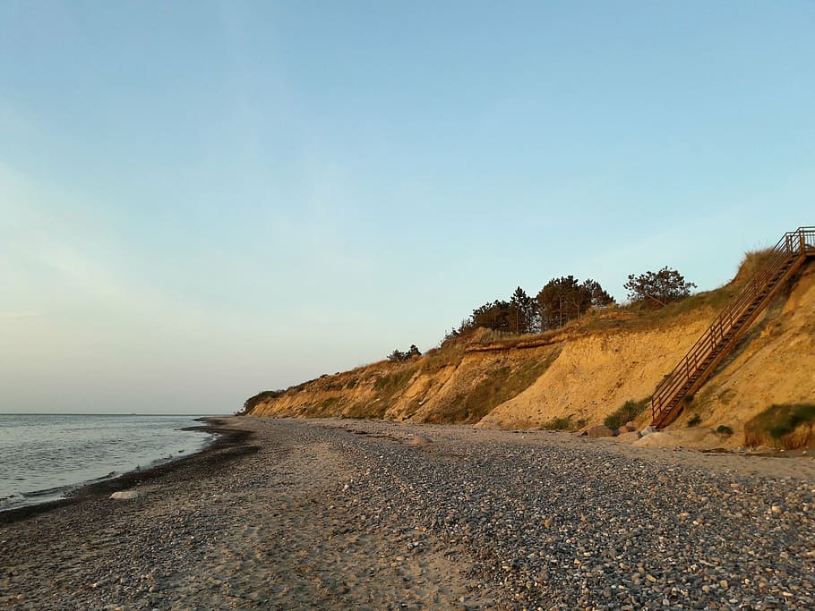 HD wallpaper: rügen, kreptitzer heath, beach, cliff, nature, sea ...