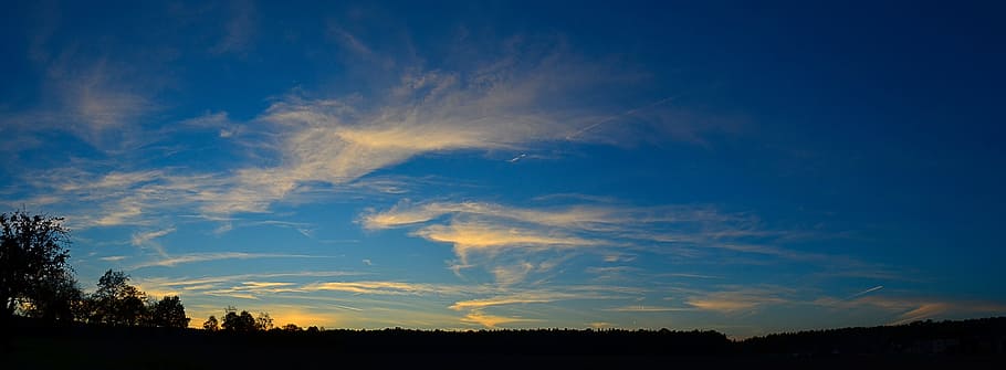 Nature, Panorama, View, Landscape, blue sky, clouds, no people HD wallpaper
