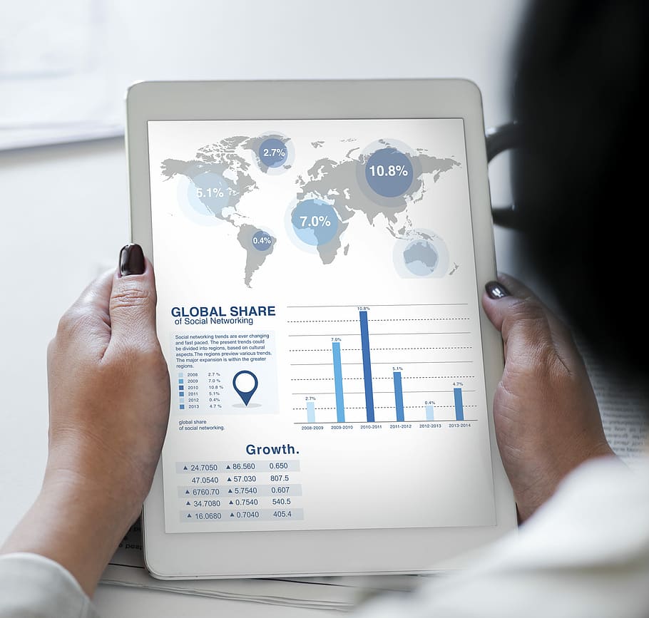 person holding white tablet computer, human hand, technology HD wallpaper