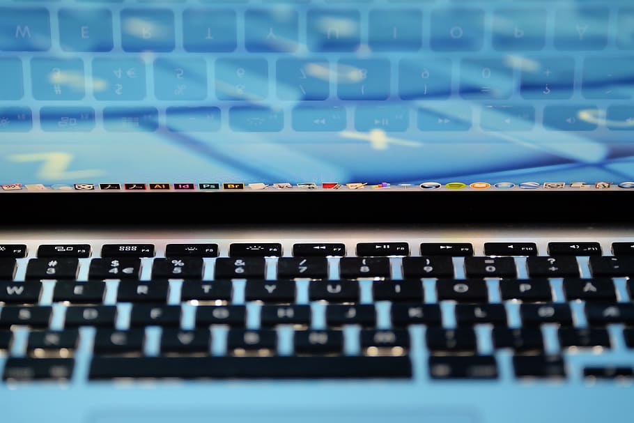 laptop, apple, keyboard, technology, mac, application, software HD wallpaper