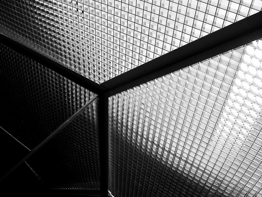 ceiling light, abstract, pattern, perspective, indoors, no people HD wallpaper