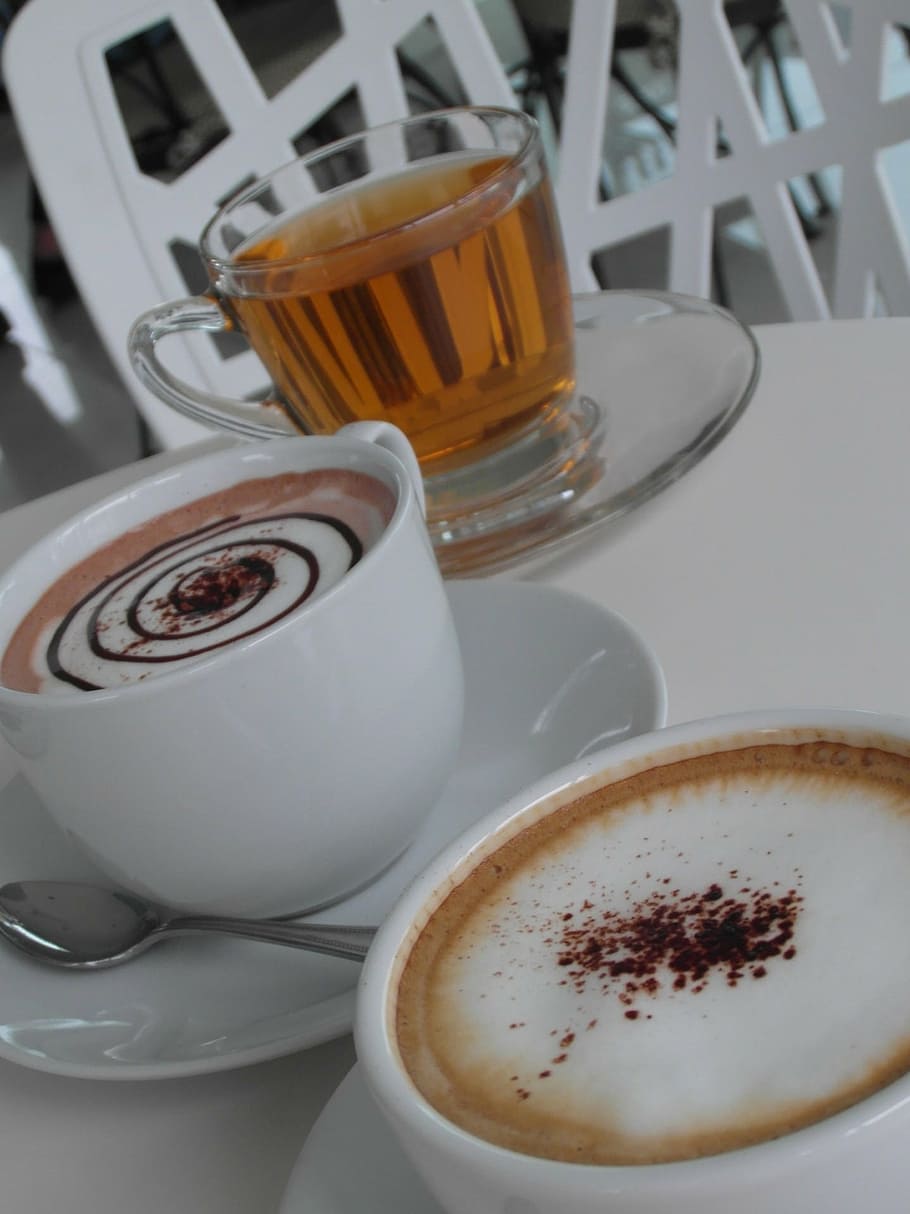 coffee, latte, hot, beverages, green, tea, health, healthy HD wallpaper