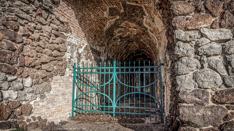 stone, old, architecture, brick, crypt, closed, input, tourism HD wallpaper
