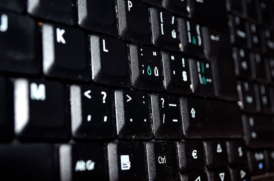 Computer, Keyboard, Pc, Business, Macro, background, job, indoors HD wallpaper