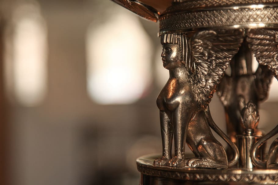 Golden Lion, Detail, Sphinx, art, ancient, traditional, architecture