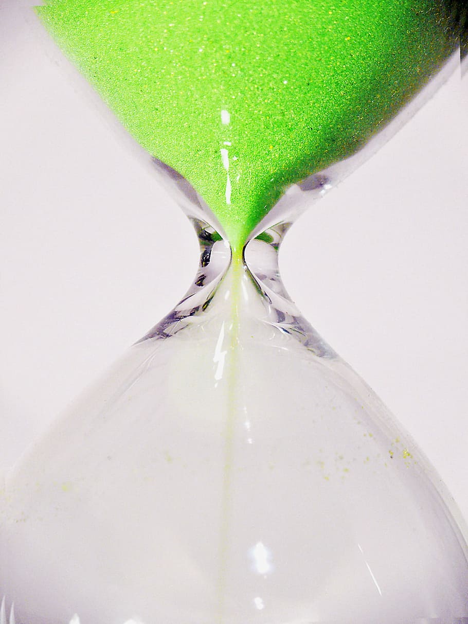 close-up photo of hourglass, temporal distance, chronometer, duration, HD wallpaper