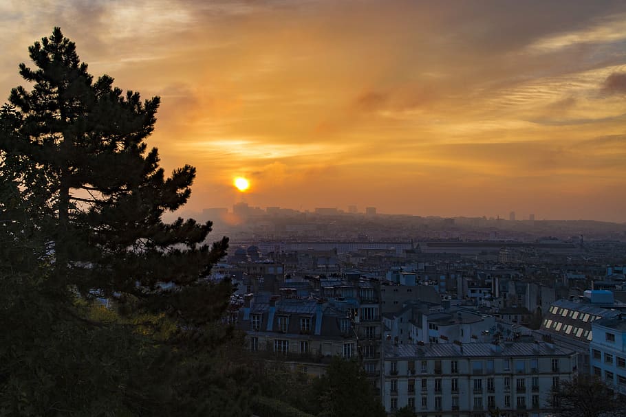 morning, sky, clouds, beautiful, landscape, sunrise, cityscape HD wallpaper
