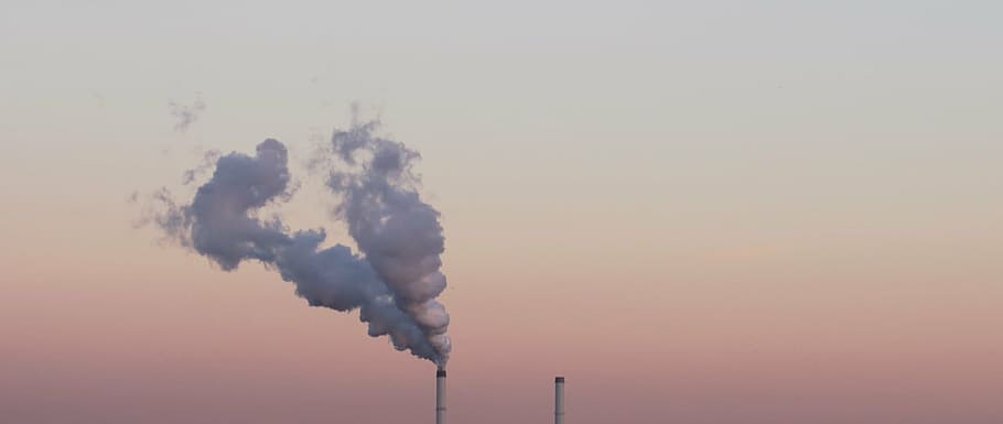 air pollution, dawn, dusk, panoramic, smoke, steam, smoke - Physical Structure HD wallpaper